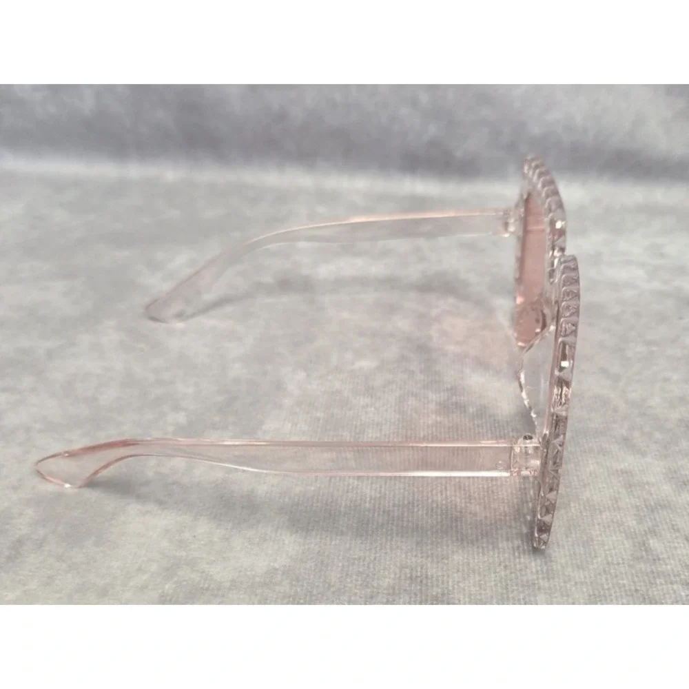 Pink Stylish Fun Glasses Rhinestones